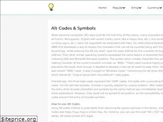 altcodesymbols.com