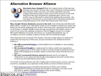 alternativebrowseralliance.com