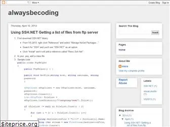 alwaysbecoding.blogspot.com