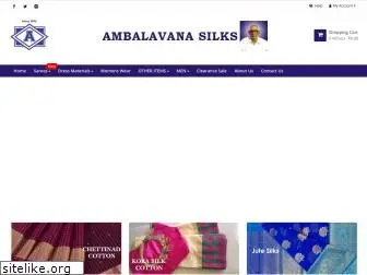 ambalavanasilks.com