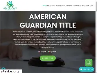 americanguardiantitle.com