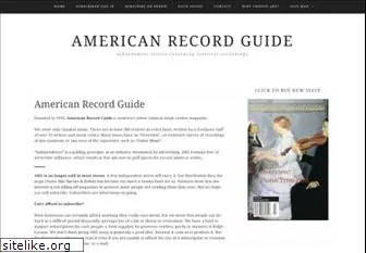 americanrecordguide.com