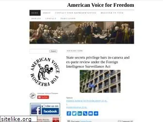 americanvoiceforfreedom.org