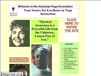 www.americanyogaassociation.org website price