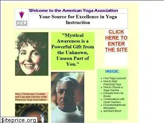 americanyogaassociation.org