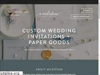 amilestonepaperco.com