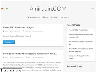 amirudin.com