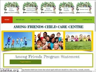 amongfriendschildcare.com