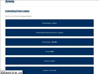 amwayconversationcards.com
