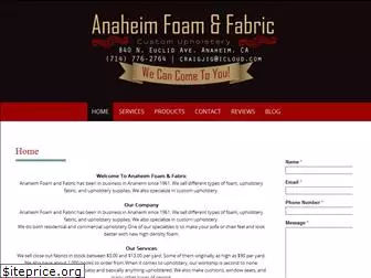 anaheimfoamandfabric.com