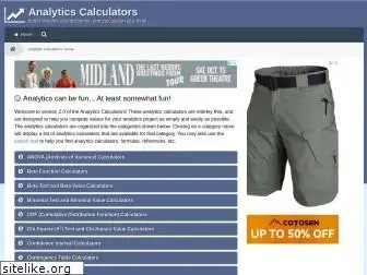 analyticscalculators.com