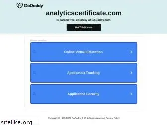 analyticscertificate.com