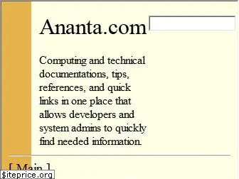 ananta.com