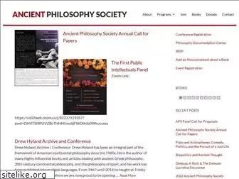 ancientphilosophysociety.org