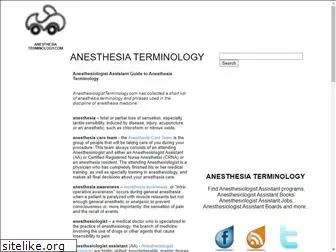 anesthesiaterminology.com