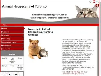 animalhousecallsoftoronto.com