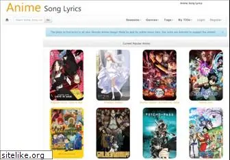 animesonglyrics.com