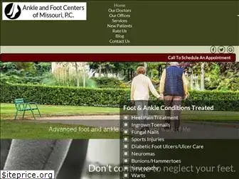 ankleandfootcentersofmissouri.com