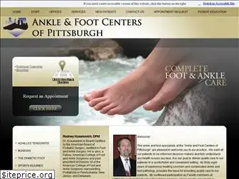 anklefootcentersofpittsburgh.com