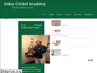 ankurcricketacademy.com