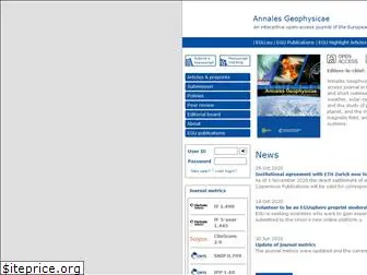 annales-geophysicae.net