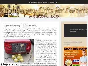 anniversarygiftsforparents.co.uk