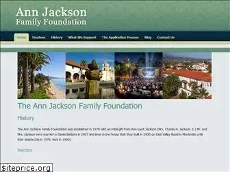 annjacksonfamilyfoundation.org