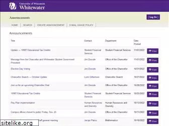 announcements.uww.edu