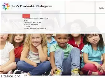 annspreschoolandkindergarten.com