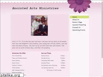 anointedactsministries.com
