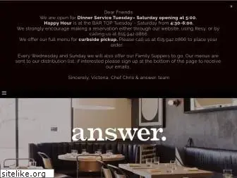 answerrestaurant.com