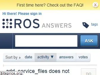 answers.ros.org