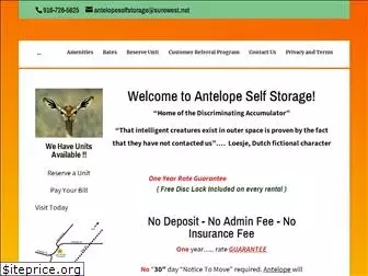 antelopeselfstorage.com