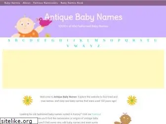 antiquebabynames.com