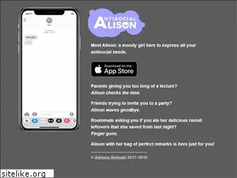 antisocialalison.com