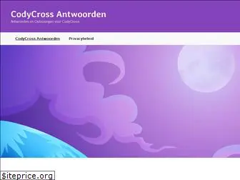 antwoordencodycross.nl