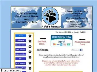 apetsmemorycremation.com