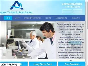 apexclinicallabs.com