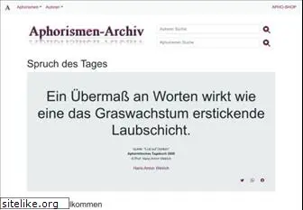 aphoristiker-archiv.de