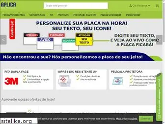aplicaplacaspersonalizadas.com.br