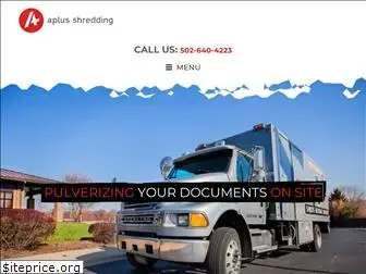 apluspapershredding.com