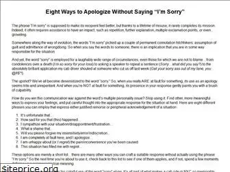 apologizewithoutsayingsorry.com