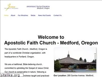 apostolicfaithmedford.org