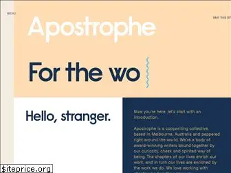 apostrophe.xyz