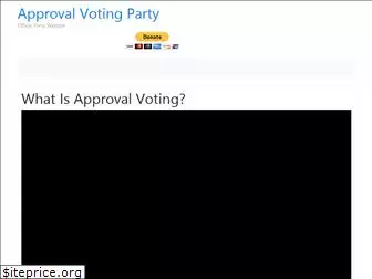 approvalvotingparty.com