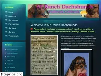 apranchdachshunds.com
