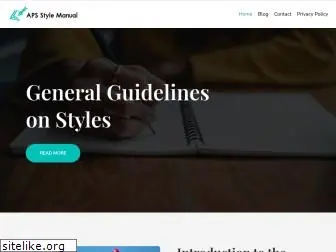 apsstylemanual.org