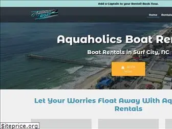 aquaholicsboatrentals.com