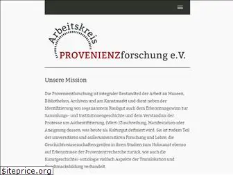 arbeitskreis-provenienzforschung.org