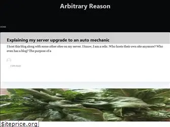 arbitraryreason.com